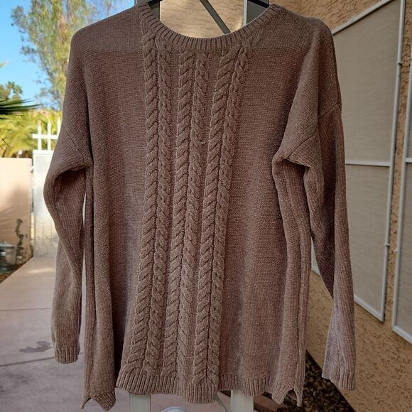 5/$15 Sonoma beige soft women's large sweater - Picture 2 of 8